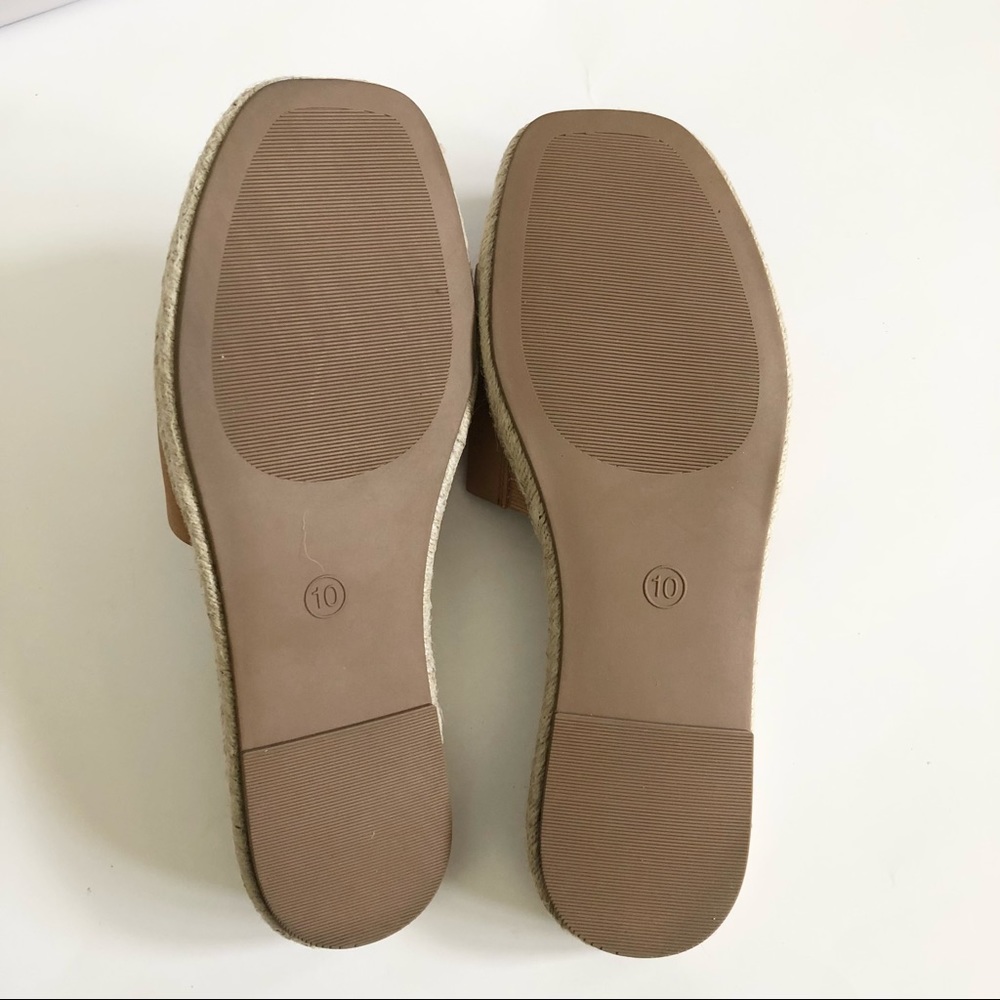 Universal Thread Square Toe Espadrille Slide Sand… - image 8